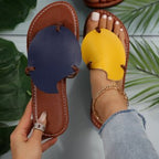 Damen sommerliche Leder Sandalen R&B