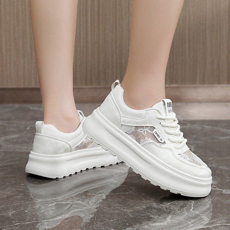 Damen Chunky Sneakers mit luftiger Mesh-Oberfläche und komfortabler Dämpfung R&B