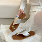 Damen Sandalen mit eleganten Riemen und glamourösen Details EB