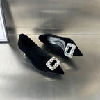 Damen elegante Pumps mit funkelnder Schmuckapplikation R&B