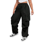 Damen Cargohose mit seitlichen Taschen und elastischem Bund R&B