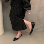Damen elegante Ballerinas mit modischen Nietenakzenten und komfortabler Innensohle R&B