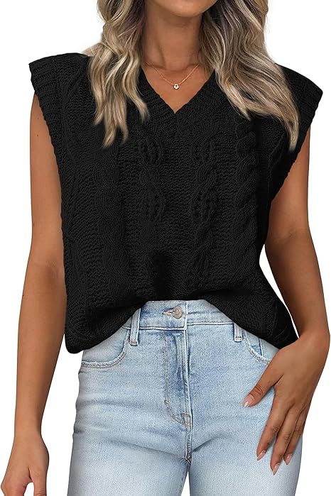Damen Strickoberteil mit V-Ausschnitt und strukturiertem Muster R&B