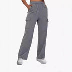 Damen Cargo-Hose mit weitem Bein und praktischen Seitentaschen R&B