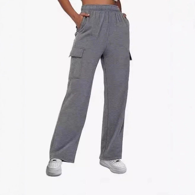 Damen Cargo-Hose mit weitem Bein und praktischen Seitentaschen R&B