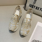 Damen Slip-On Sneakers mit funkelndem Mesh-Obermaterial und rutschfester Sohle R&B