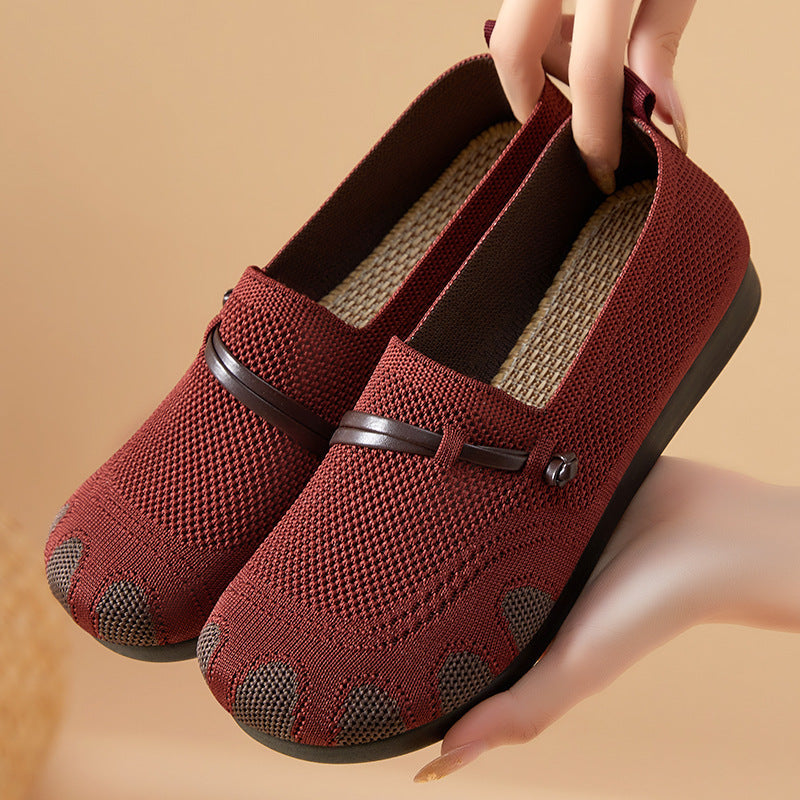 Damen Bequeme Slip-On Ballerinas mit flexiblem Obermaterial R&B