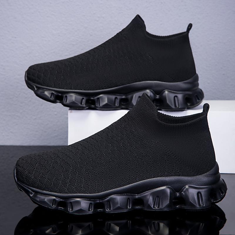 Damen Atmungsaktive Strick-Laufschuhe mit rutschfester Sohle R&B