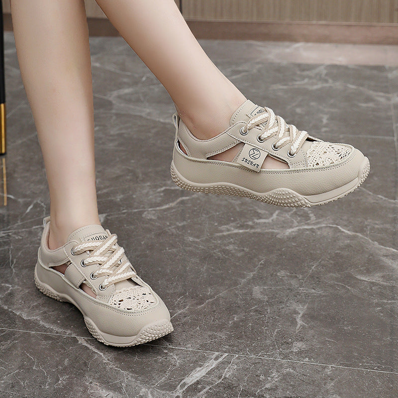 Damen Atmungsaktive Freizeitschuhe mit floralem Netzdesign R&B