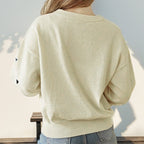 Damen kuscheliger Pullover mit Herzmotiven R&B