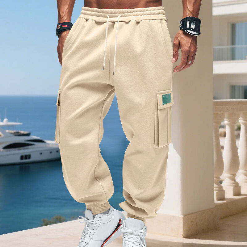 Herren Cargo-Jogginghose mit verstellbarem Kordelzug und praktischen Taschen R&B