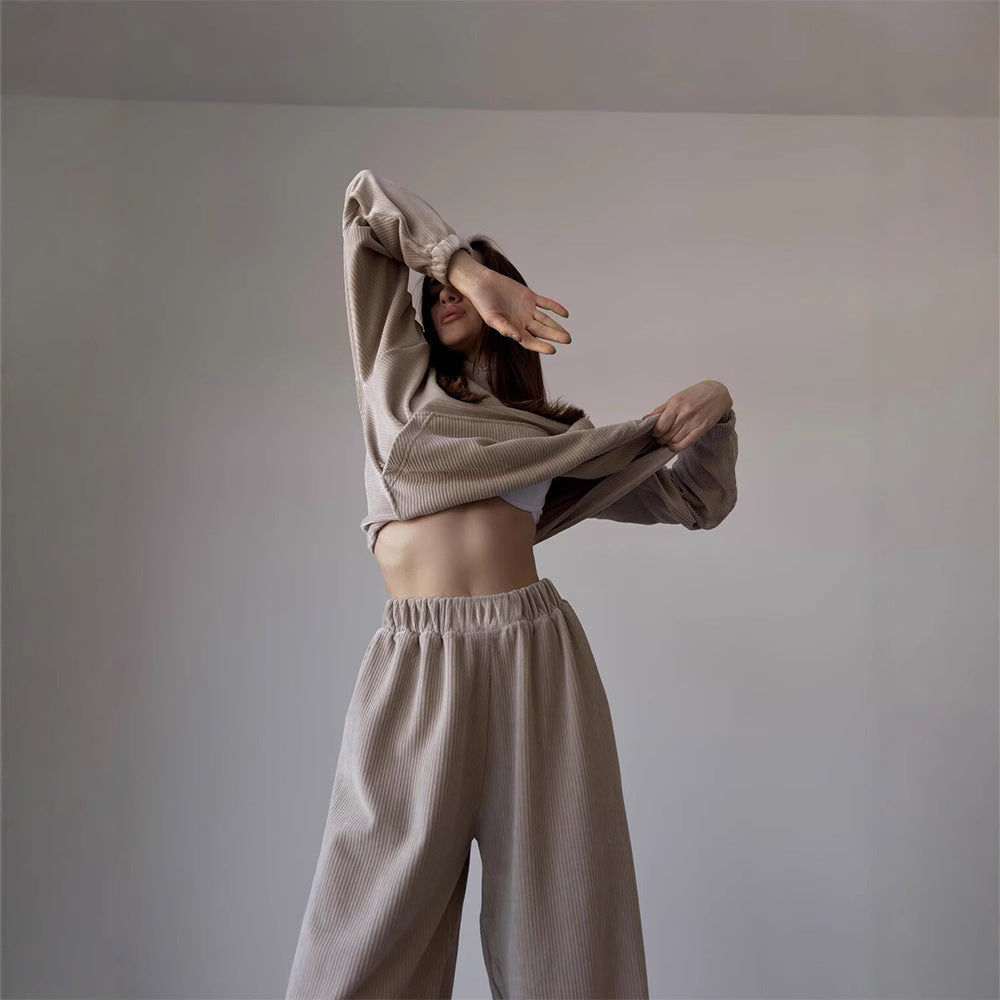 Damen Cord Lounge-Jogginganzug R&B
