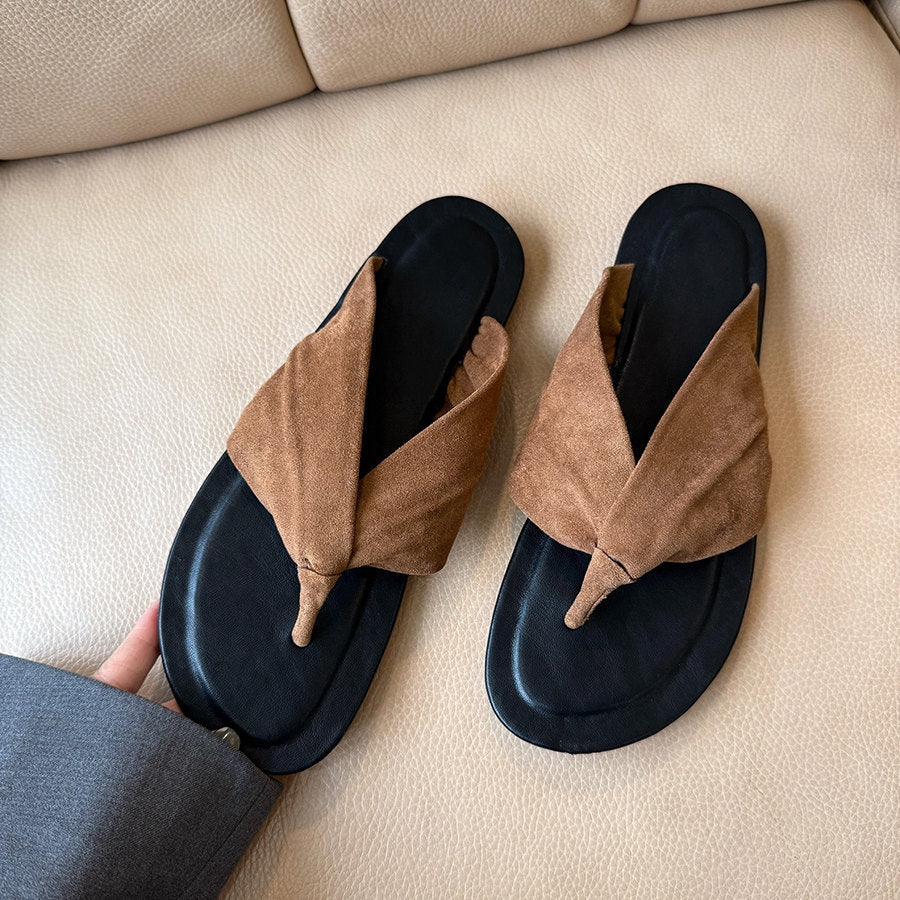 Damen Zehentrenner-Sandalen mit ergonomischem Fußbett und weich gepolstertem Riemendesign R&B
