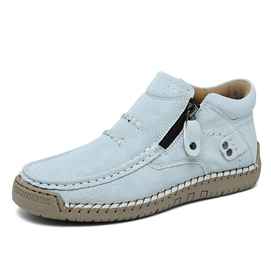 Herren Bequeme und modische Stiefeletten mit Reißverschluss R&B