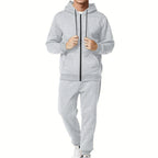 Herren Sportliches Hoodie- und Jogginganzug-Set mit praktischen Taschen und atmungsaktiven Materialien R&B