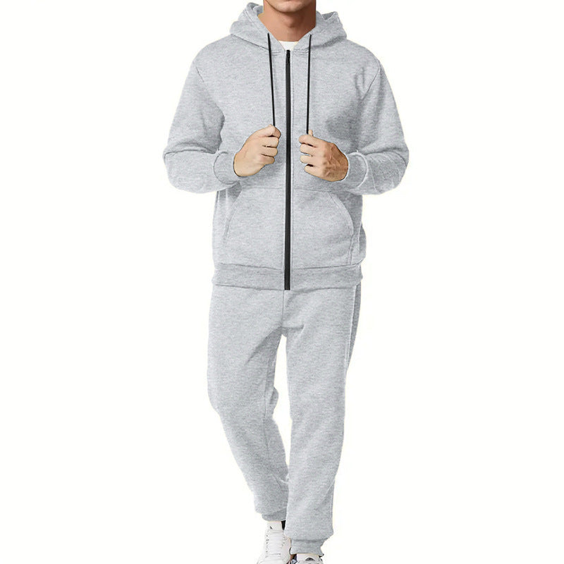 Herren Sportliches Hoodie- und Jogginganzug-Set mit praktischen Taschen und atmungsaktiven Materialien R&B