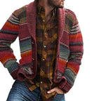 Damen Strickjacke mit buntem Muster R&B