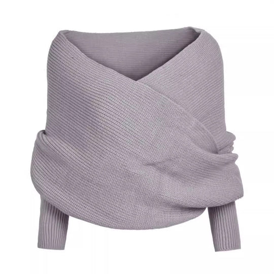Damen Großer Strickschal mit innovativer Knotenoptik und weichem Material R&B