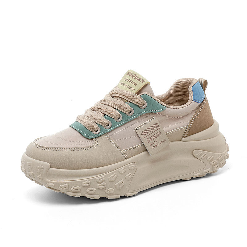 Damen modische Chunky Sneakers mit dämpfendem Sohlenprofil R&B