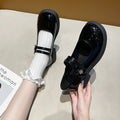 Damen Ballerina-Schuhe mit floralem Dekor und komfortablem Riemchen EB