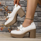 Damen elegante Clogs mit hohem Absatz R&B