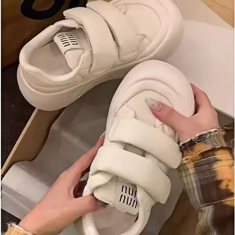 Damen Chunky Sneaker mit doppeltem Klettverschluss und dämpfender Sohle R&B