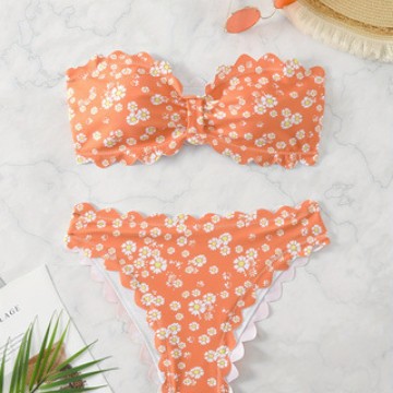 Damen Bikini-Set mit floralem Muster R&B