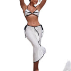 Damen Set bestehend aus Bikini und offenem Rock R&B