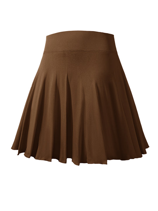 Damen Sportlicher Faltenrock R&B