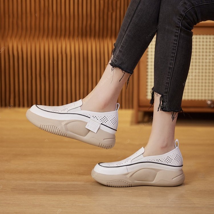 Damen Komfortable Slip-On Schuhe mit luftiger Mesh-Oberfläche und flexibel Dämpfung