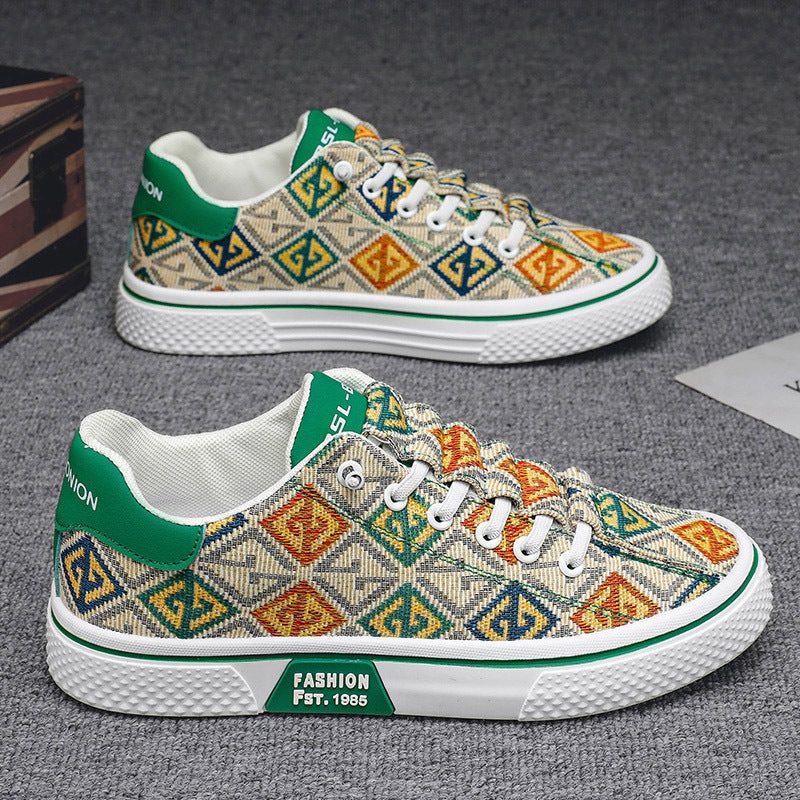 Damen modische Sneakers mit einzigartigem Muster und hohem Tragekomfort R&B