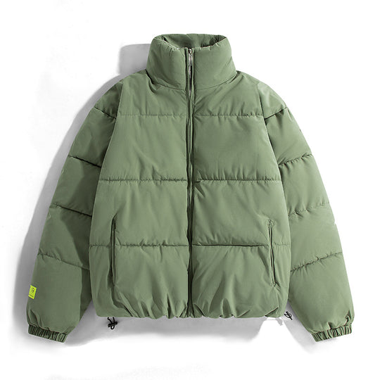 Damen modische Steppjacke mit hohem Kragen und praktischen Taschen R&B