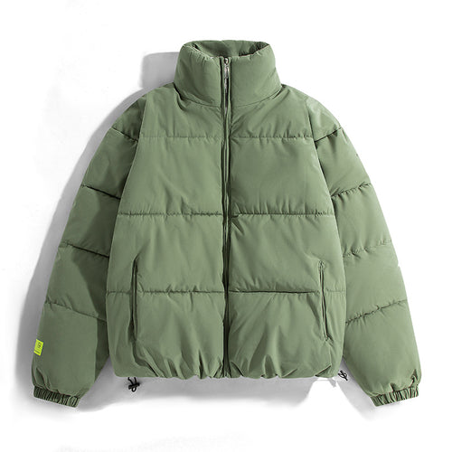 Damen modische Steppjacke mit hohem Kragen und praktischen Taschen R&B