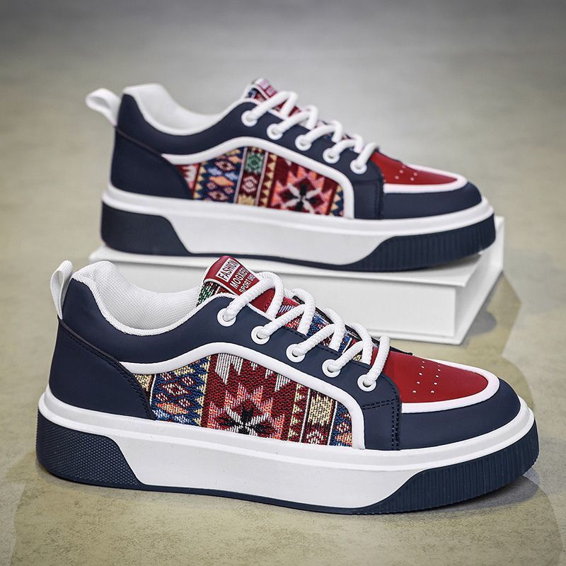Damen modische Sneakers mit einzigartigem Ethno-Muster und bequemer Sohle