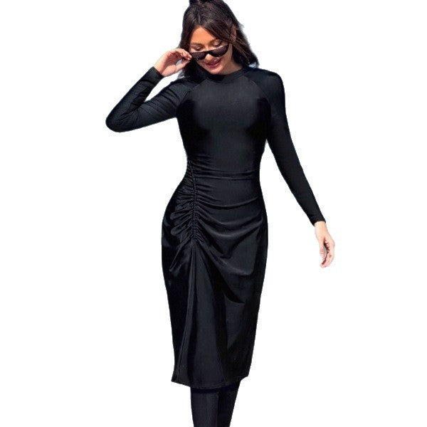 Damen Eleganter Langarm-Badeanzug mit figurbetonendem Design R&B