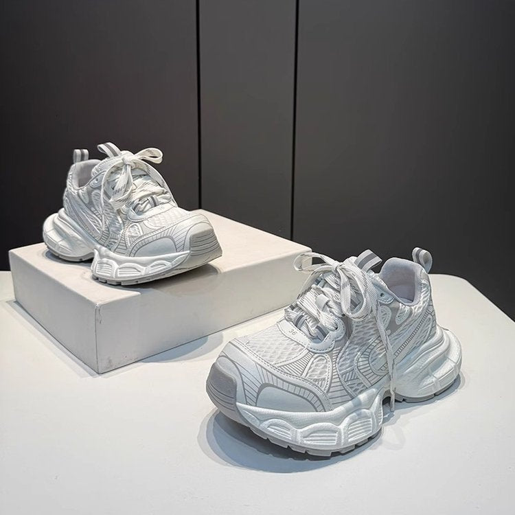 Damen Sportliche Performance-Sneaker mit atmungsaktiver Mesh-Oberfläche und dämpfender Sohle R&B