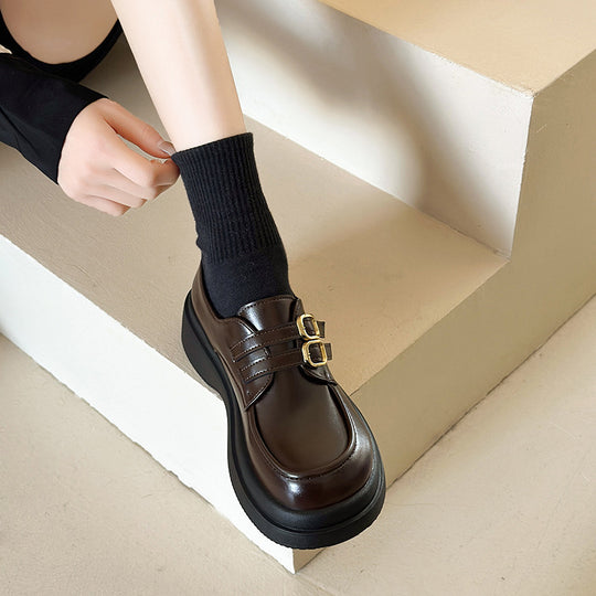 Damen Komfortable Biker-Schuhe mit geschlossenen Schnallen R&B