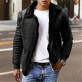 Herren Lammfellgefütterte jacke im modernen Design R&B