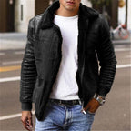 Herren Lammfellgefütterte jacke im modernen Design R&B