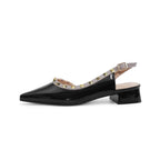 Damen Slingback Pumps mit schimmerndem Lack und eleganter Nietenverzierung