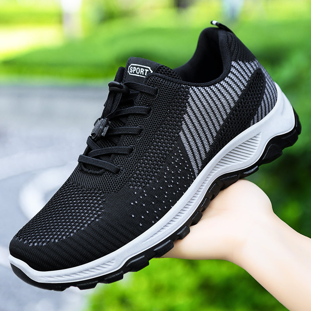 Damen Sportliche Mesh-Sneaker mit elastischem Schnellschnürsystem R&B