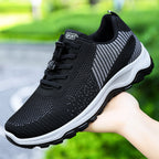 Damen Sportliche Mesh-Sneaker mit elastischem Schnellschnürsystem R&B