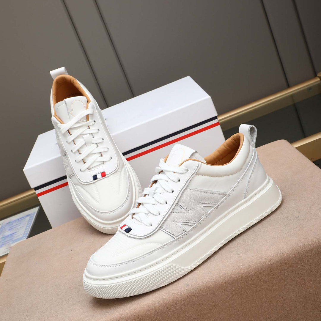 Damen Sportliche Sneakers mit luxuriösem Leder und rutschfester Laufsohle R&B