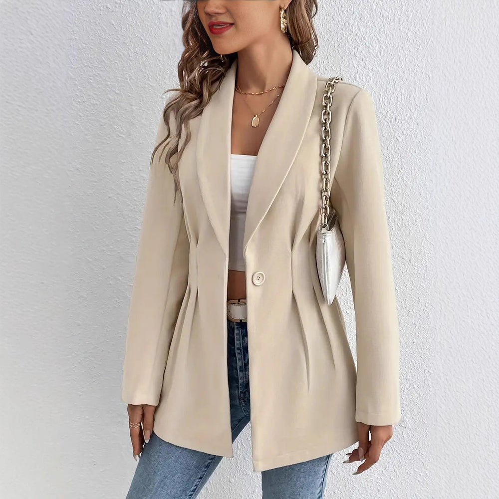 Damen Elegante und geschmackvolle Blazerjacke mit Tailleneinsatz R&B