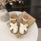 Damen Modische Riemchensandalen mit elegantem Kreuz-Design R&B