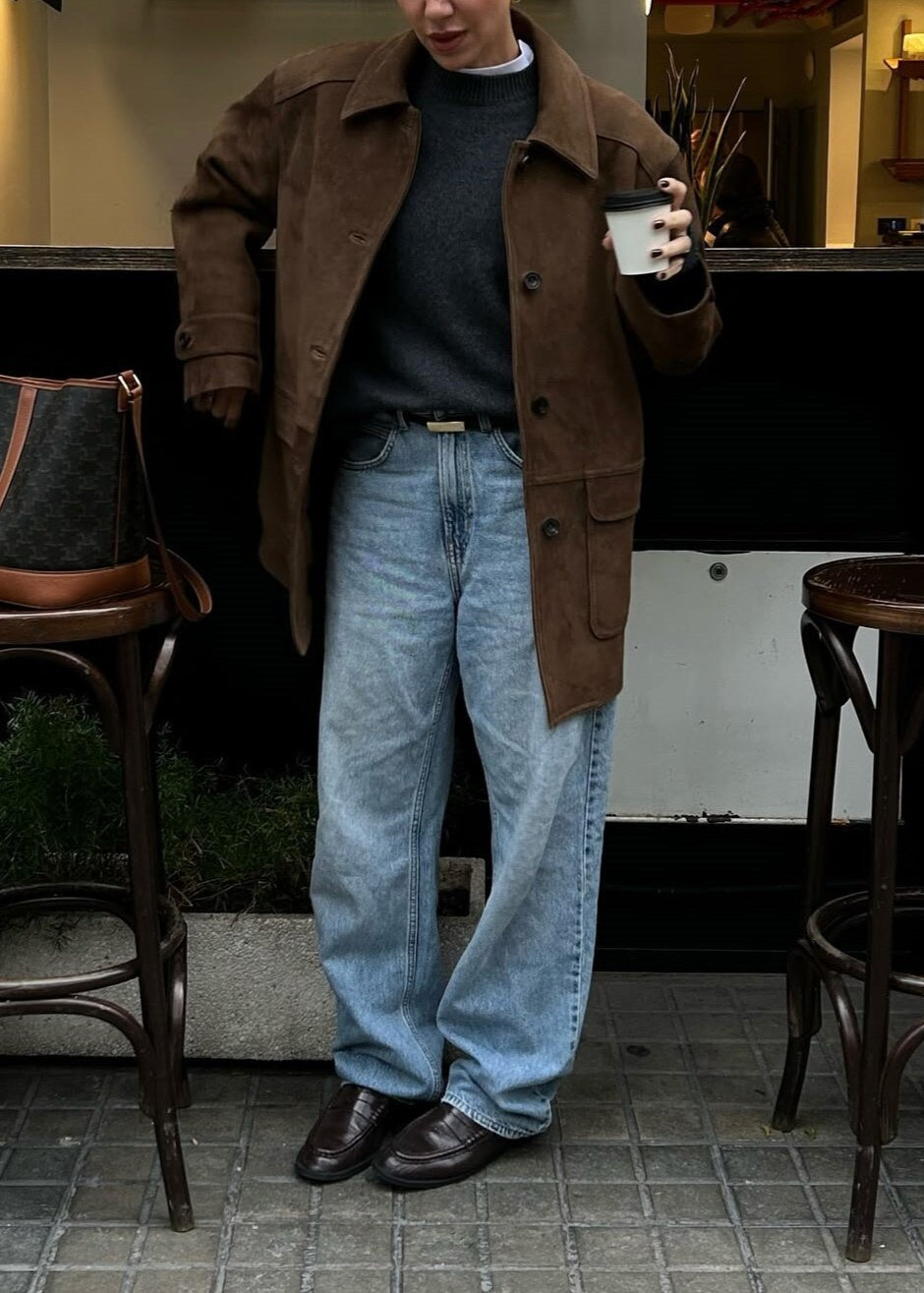 R&B | Wildleder Button-Up Jacke