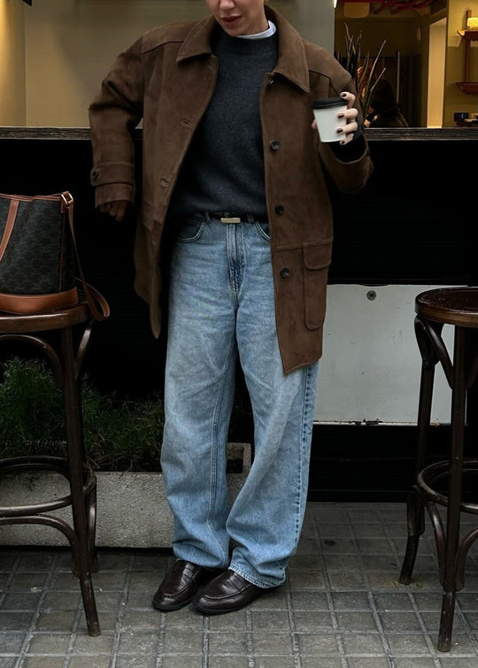 R&B | Wildleder Button-Up Jacke