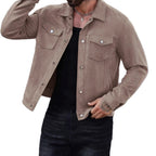 Herren lässige Wildlederjacke
