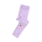 Mädchen Leggings mit verspieltem Einhorn- und Hasenmuster R&B
