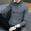 Herren Rollkragenpullover im stilvollen Rippstrickdesign
